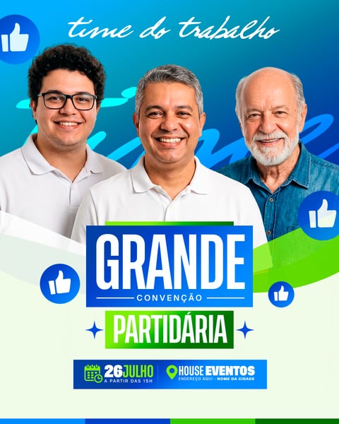 Social Media Convite Convenção Partidária 2026