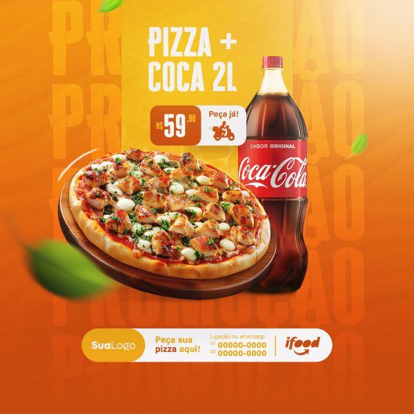 HAMBURGUERIA E PIZZARIA SOCIAL MEDIA POST FEED