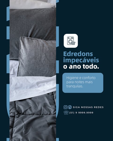 APV LAVANDERIA EDREDONS SOCIAL MEDIA FEED PSD EDITÁVEL