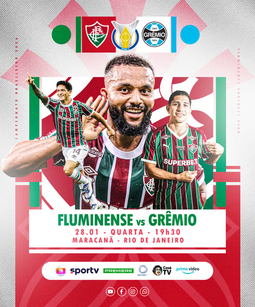 FLYER ESPORTIVO FUTEBOL CAMPEONATO BRASILEIRO FLUMINENSE