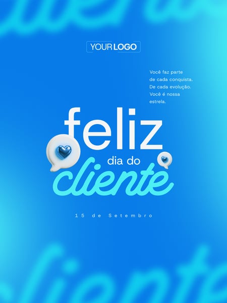 DIA DO CLIENTE 15 DE SETEMBRO SOCIAL MEDIA FEED PSD EDITÁVEL 01