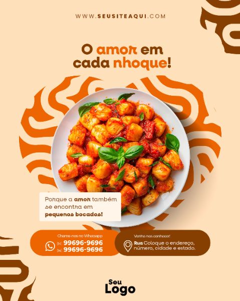 FEED VERTICAL - CASA DE MASSAS | RESTAURANTE | PSD EDITÁVEL