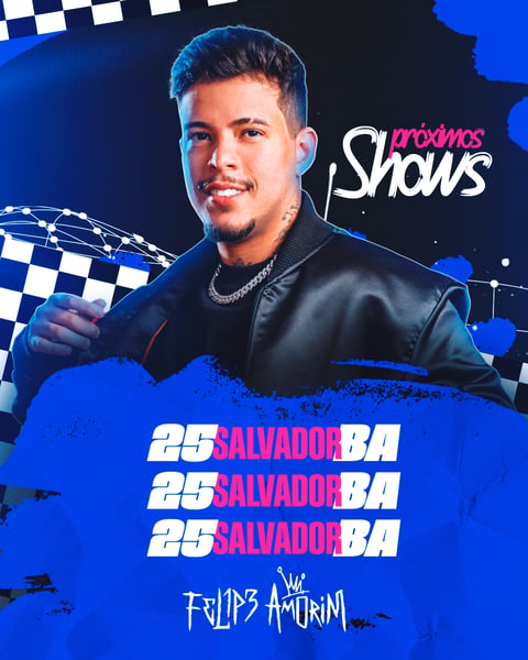 FLYER AGENDA DE SHOWS FEED PSD EDITÁVEL