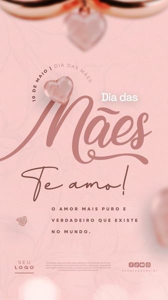 DIA DAS MÃES 10 DE MAIO STORY SOCIAL MEDIA PSD EDITÁVEL 4