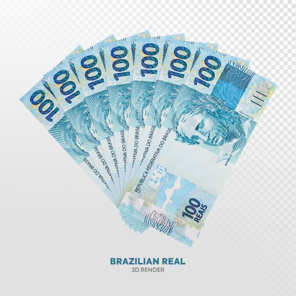 NOTAS DE 100 REAIS ELEMENTO 3D REALISTA