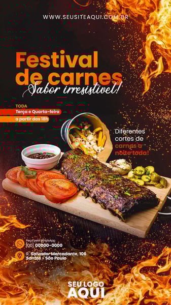 STORY - AÇOUGUE | CARNE | CHURRASCO | SOCIAL MEDIA | PSD EDITÁVEL