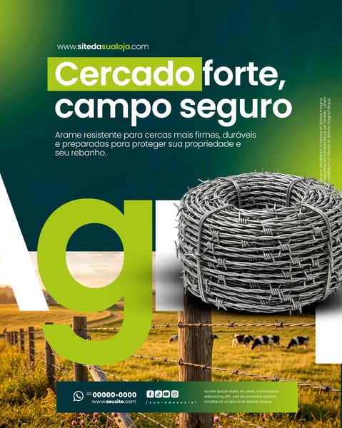 LOJA DE PRODUTOS AGROPECUÁRIOS SOCIAL MEDIA PSD EDITÁVEL 8