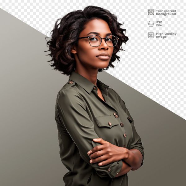 MULHER COM CAMISA VERDE