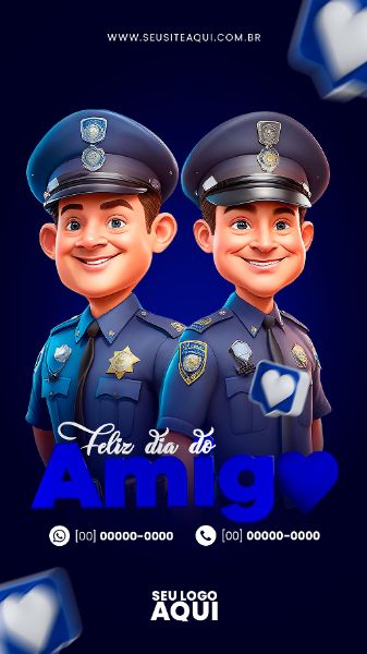 STORY - FELIZ DIA DO AMIGO | SOCIAL MEDIA | PSD EDITÁVEL