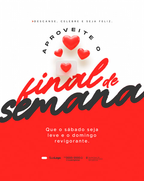 FRASES FINAL DE SEMANA SEXTOU SOCIAL MEDIA PSD EDITÁVEL 3