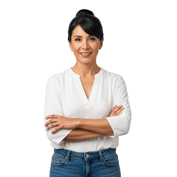 MULHER SORRINDO COM POSTURA CONFIANTE 2