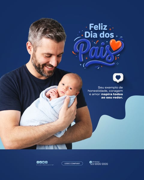 CAMPANHA FELIZ DIA DOS PAIS HOMENAGEM ESPECIAL FAMÍLIA SOCIAL MEDIA PSD EDITÁVEL 3