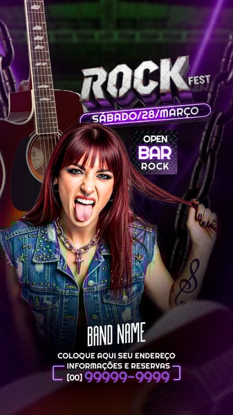 FLYER STORY EVENTO SHOW ROCK SOCIAL MEDIA PSD EDITÁVEL 04
