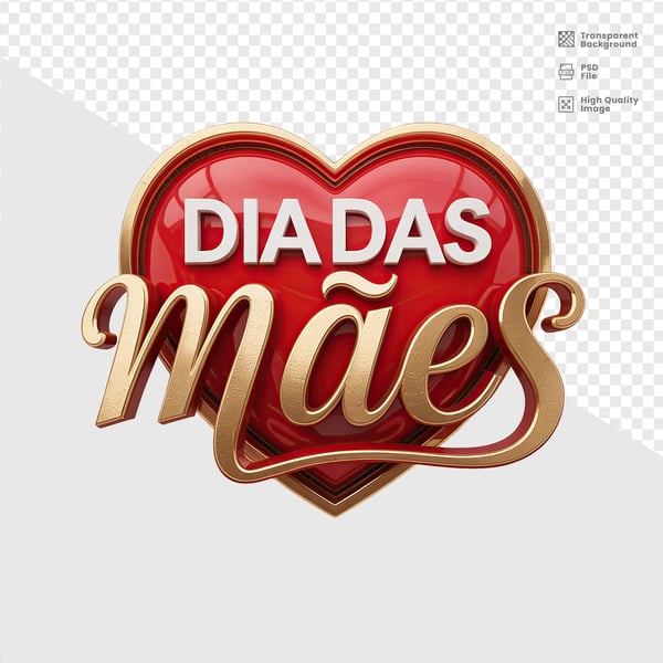 ELEMENTO 3D DIA DAS MÃES 3