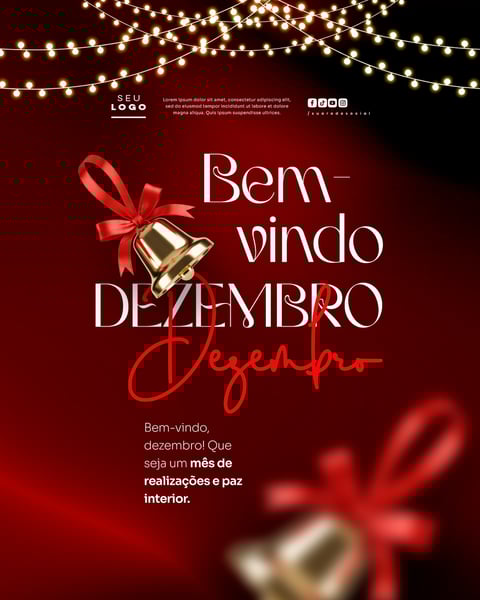 BEM VINDO DEZEMBRO SOCIAL MEDIA PSD EDITÁVEL 5
