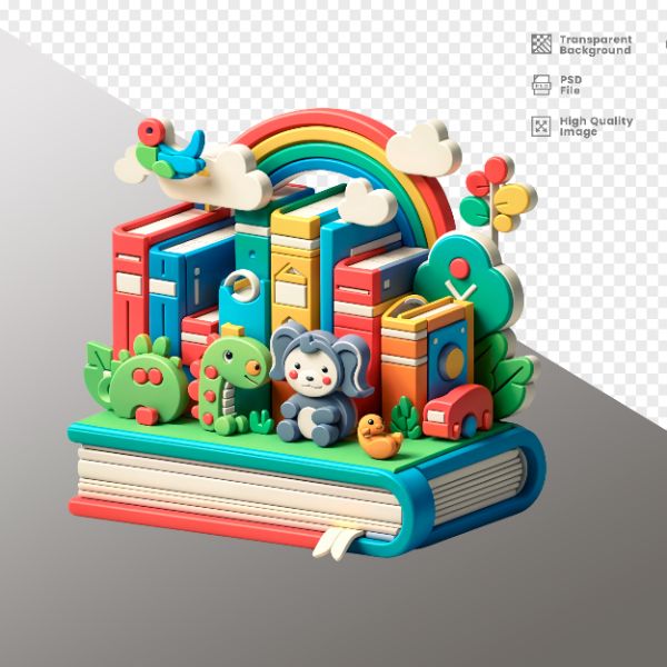 ELEMENTO PARA COMPOSIÇÃO LIVROS DE ESCOLA