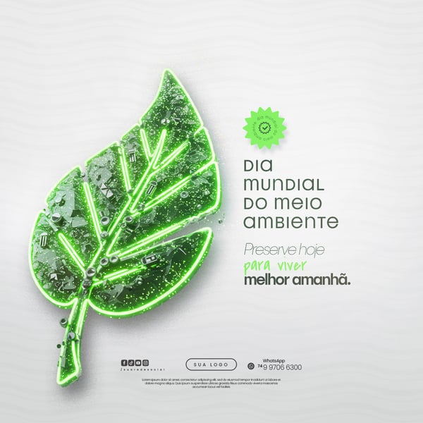 05 DE JUNHO - DIA MUNDIAL DO MEIO AMBIENTE SOCIAL MEDIA PSD EDITÁVEL