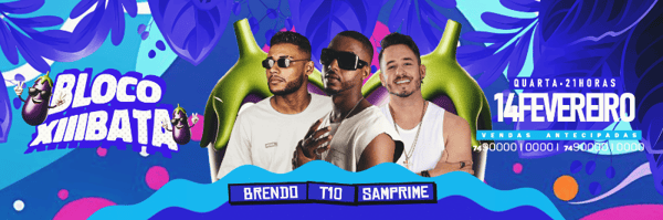 FLYER EVENTO CARNAVAL BLOCO XIIIBATA CARROSSEL PSD EDITÁVEL