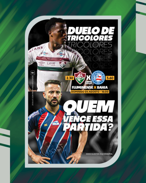 JOGO DO DIA - FLUMINENSE X BAHIA (FEED E STORIES)