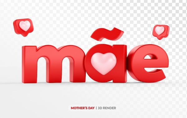 TEXTO MÃE 3D PARA DIA DAS MÃES