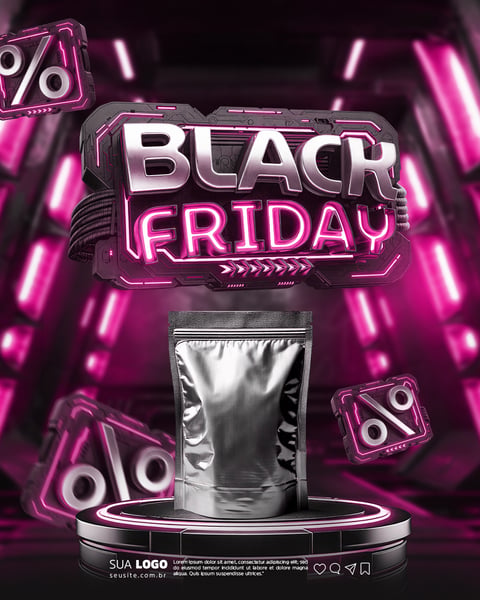 Black Friday Social Media 28 de Novembro PSD Editável 