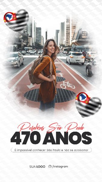 SOCIAL MEDIA ANIVERSÁRIO SÃO PAULO - PARABÉNS SAMPA