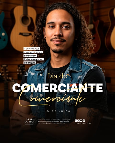 DIA DO COMERCIANTE 16 DE JULHO SOCIAL MEDIA EDITÁVEL FEED 17