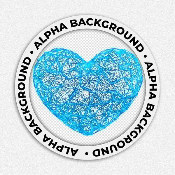 CORAÇÃO FIBRA AZUL 2