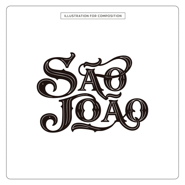 LETTERING SÃO JOÃO PARA COMPOSIÇÃO