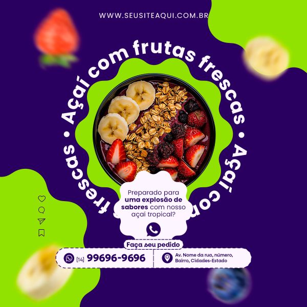 FEED VERTICAL - AÇAÍTERIA - AÇAÍ - SORVETERIA | SOCIAL MEDIA