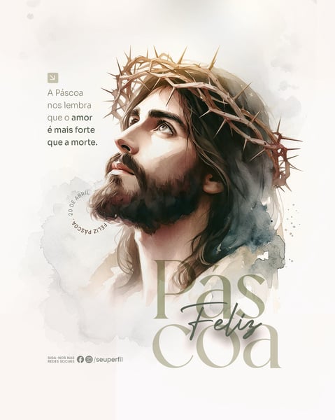 SOCIAL MEDIA PASCOA JESUS CRISTO