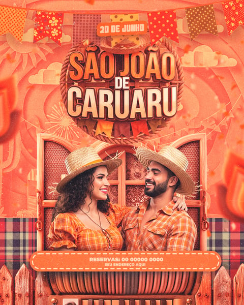 FLYERS PARA EVENTOS SÃO JOÃO DE CARUARU FEED