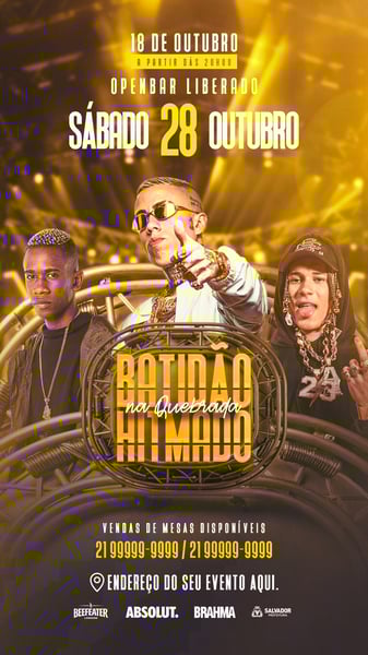 TOX FLYER EVENTO BATIDAO NA QUEBRADA HITMADO STORY