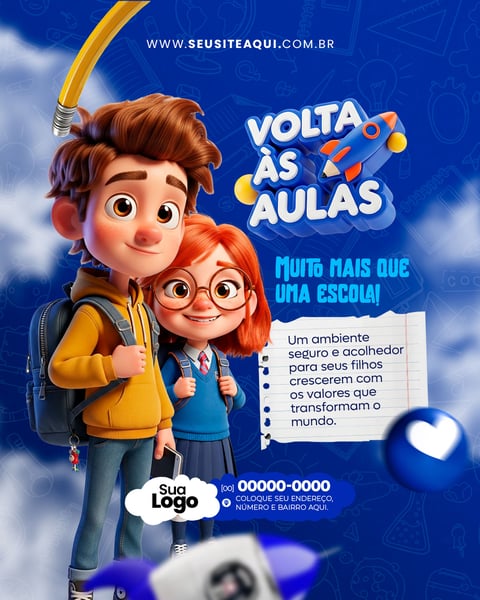 FEED ESCOLA VOLTA AS AULAS SOCIAL MEDIA PSD EDITÁVEL 03