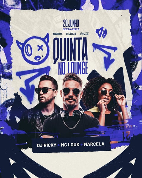 FLYER EVENTO QUINTA NO LOUNGE PSD EDITÁVEL