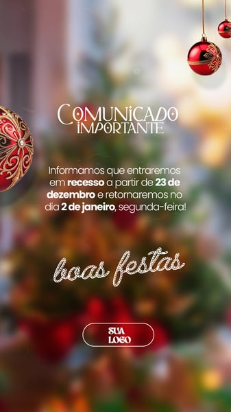 Comunicado Aviso Natal