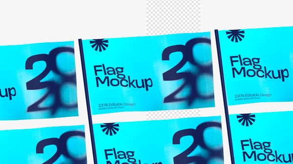 MOCKUP BANDEIRA 3D REALISTA FLAG POLÍTICA ADESIVO PSD EDITÁVEL 7