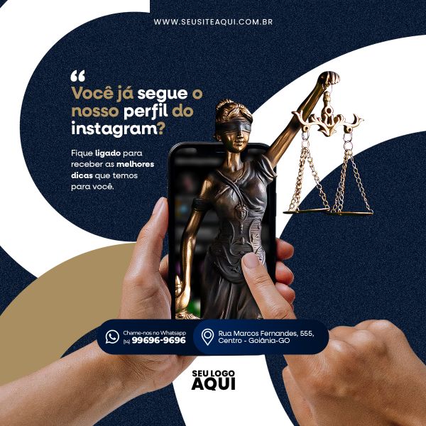 ADVOCACIA - ADVOGADO - DIREITO | SOCIAL MEDIA | PSD EDITÁVEL