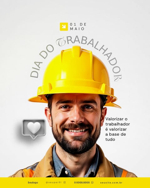 FELIZ DIA DO TRABALHADOR SOCIAL MEDIA PSD 3