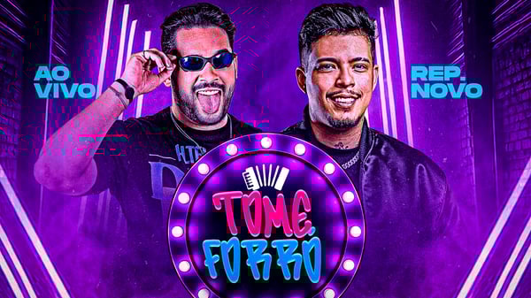 FLYER THUMB CAPA CD BANNER YOUTUBE FELIPE AMORIM E HENRY FREITAS REPERTÓRIO NOVO PSD EDITÁVEL