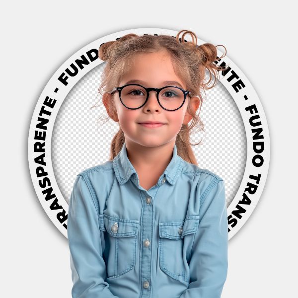 CRIANÇA | MENINA COM ROUPAS AZUIS | IMAGEM SEM FUNDO