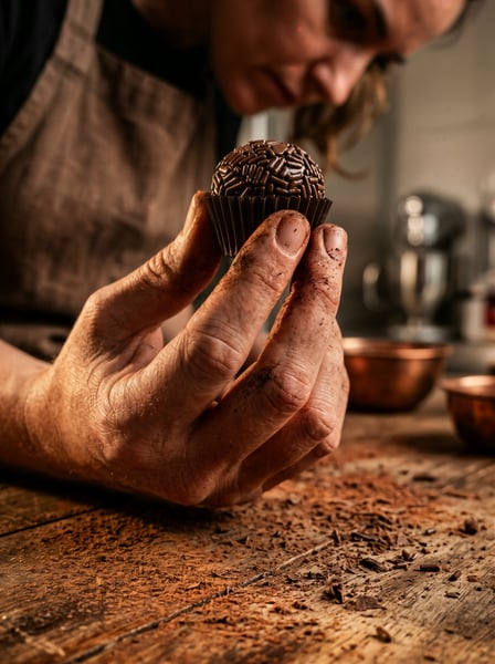 CONFEITEIRO FAZENDO UM BRIGADEIRO 2