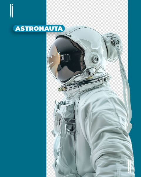 ASTRONAUTA | ESPAÇO | IMAGEM SEM FUNDO | PSD EDITÁVEL