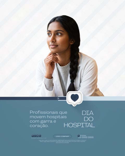 DIA DO HOSPITAL 2 DE JULHO CAMPANHA DE SAÚDE SOCIAL MEDIA PSD EDITÁVEL 4