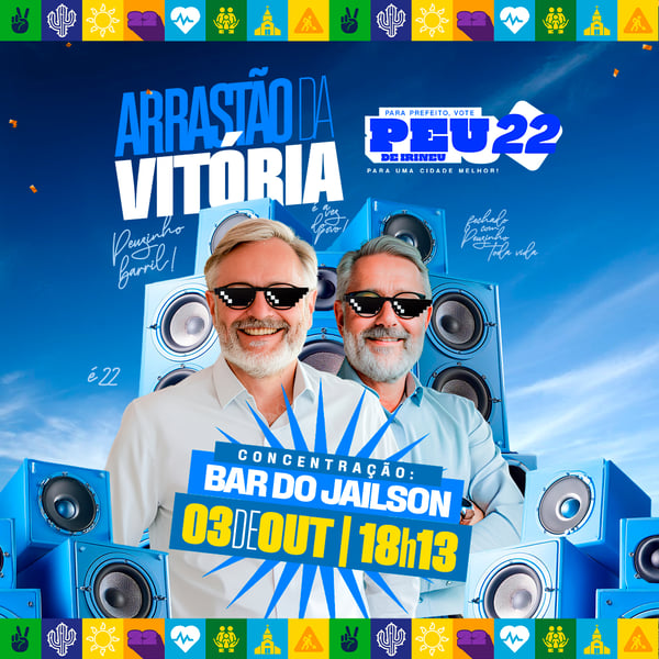 FLYER POLÍTICO ARRASTÃO DA VITÓRIA PREFEITO VEREADOR DEPUTADO FEED PSD EDITÁVEL 02