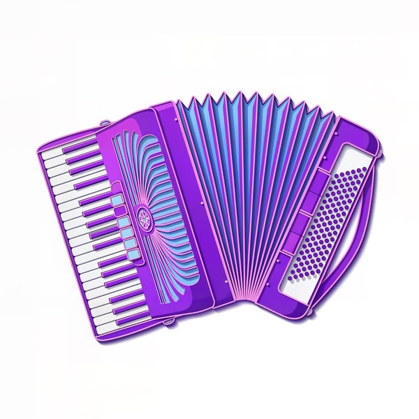 SANFONA ILUSTRATIVA AZUL E ROXO 03