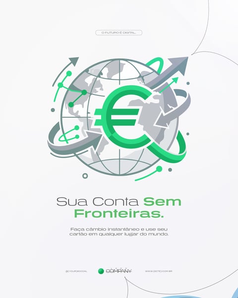 FINTECH E DIGITAL BANKING FINANÇAS MODERNAS SOCIAL MEDIA PSD EDITÁVEL 9