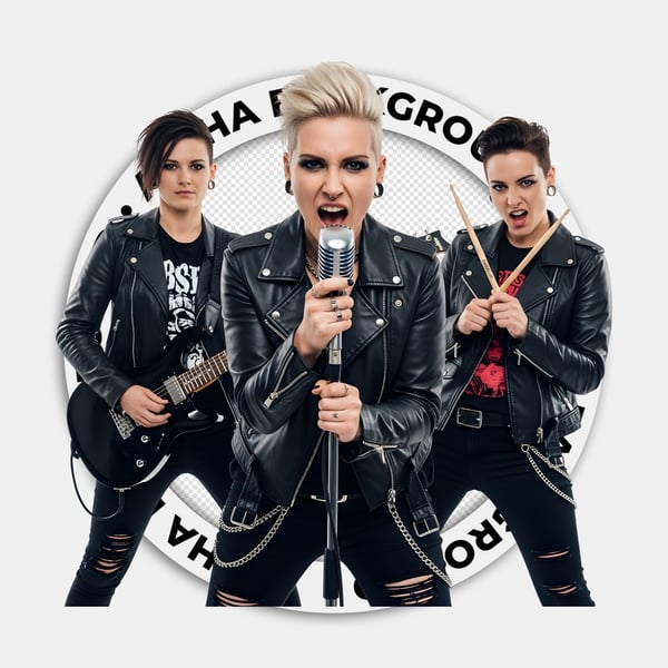 MULHERES ROCKEIRAS UMA CANTORA UMA GUITARRISTA E UMA BATERISTA 04