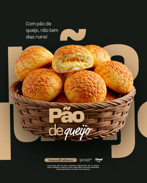 PÃO DE QUEIJO PSD EDITÁVEL