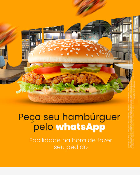 HAMBÚRGUER - PEÇA PELO WHATSAPP